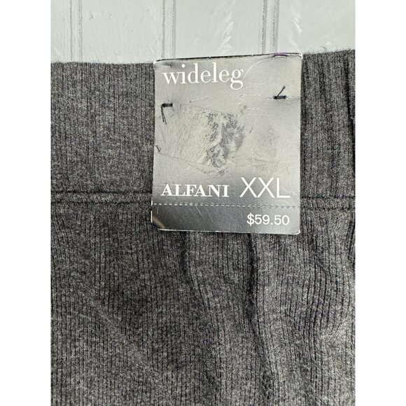 Alfani Elements Size 2XL Womens Pants Thermal Gray Flowy Soft Pockets Stretch - Picture 5 of 6